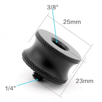 BGNING 1x 3/8 Female to 1/4 Male Adapter Screw Camera Tripod Ball Head Monopod Flash Light Stand Mount Accessories