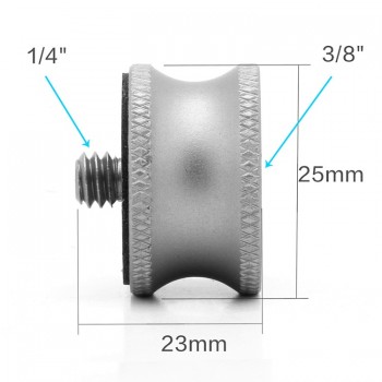BGNING 1x 3/8 Female to 1/4 Male Adapter Screw Camera Tripod Ball Head Monopod Flash Light Stand Mount Accessories