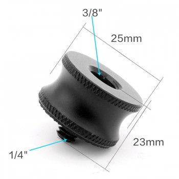 BGNING 1x 3/8 Female to 1/4 Male Adapter Screw Camera Tripod Ball Head Monopod Flash Light Stand Mount Accessories