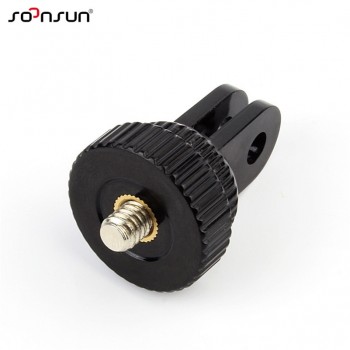 SOONSUN Mini Tripod Screw Mount Adapter 1/4 Monopod Accessory for GoPro Hero 7 6 5 4 2018 Session for Xiaomi Yi Accessory