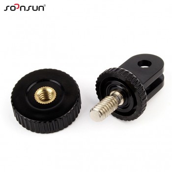 SOONSUN Mini Tripod Screw Mount Adapter 1/4 Monopod Accessory for GoPro Hero 7 6 5 4 2018 Session for Xiaomi Yi Accessory