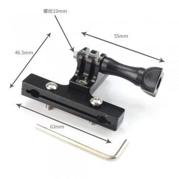 Bicycle Saddle Rail Seat Lock Mount Stabilizer Aluminium with Thumb Knob Screw for Gopro Hero 2 3 3+ 4 Camera SJ4000 FS F13157