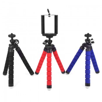 Mini Flexible Sponge Octopus Tripod for iPhone Samsung Xiaomi Huawei Mobile Phone Smartphone Tripod for Go Pro Camera Accessory