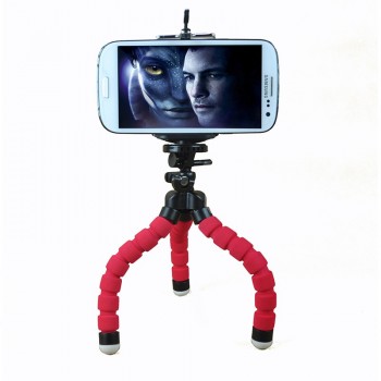 Mini Flexible Sponge Octopus Tripod for iPhone Samsung Xiaomi Huawei Mobile Phone Smartphone Tripod for Go Pro Camera Accessory