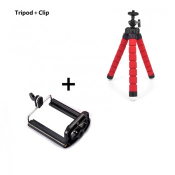 Mini Flexible Sponge Octopus Tripod for iPhone Samsung Xiaomi Huawei Mobile Phone Smartphone Tripod for Go Pro Camera Accessory