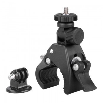 High Quality 1/4 Camera DV DSLR Bike Bicycle Handlebar Clamp Bracket Tripod Mount Screw Clip Tripods for Gopro Hero 5/4/3+/3/2/1