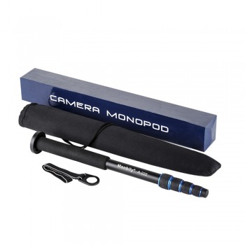 Manbily Telescopic Adjustable Portable Aluminium Alloy Photography DSLR Camera Camcorder Monopod Unipod Pole Walking Stick