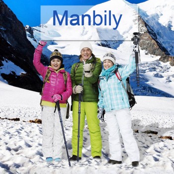 Manbily Telescopic Adjustable Portable Aluminium Alloy Photography DSLR Camera Camcorder Monopod Unipod Pole Walking Stick