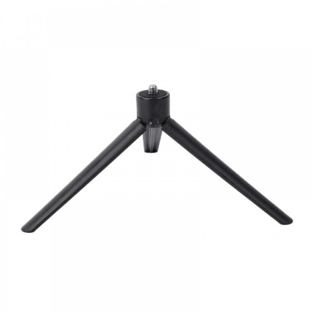 Universal Black Plastic Tripod Cell Phone Camera Rotation Desktop Base Support
