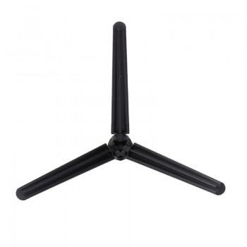 Universal Black Plastic Tripod Cell Phone Camera Rotation Desktop Base Support
