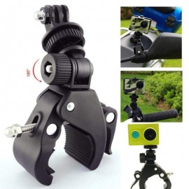 Aluminum 1/4 Camera DV DSLR Bike Bicycle Handlebar Clamp Bracket Tripod Mount Screw Clip Tripods for Gopro Hero 5/4/3+/3/2/1 DF