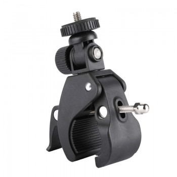 Aluminum 1/4 Camera DV DSLR Bike Bicycle Handlebar Clamp Bracket Tripod Mount Screw Clip Tripods for Gopro Hero 5/4/3+/3/2/1 DF