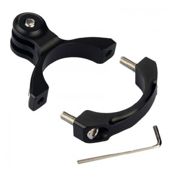 Aluminum 1/4 Camera DV DSLR Bike Bicycle Handlebar Clamp Bracket Tripod Mount Screw Clip Tripods for Gopro Hero 5/4/3+/3/2/1 DF