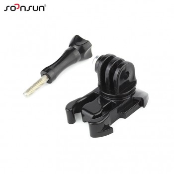 SOONSUN 360 Degree Rotate Quick Release Buckle Vertical Surface Basic Mount For GoPro Hero 7 6 5 4 3+ For Xiaomi Yi SJCAM Mount