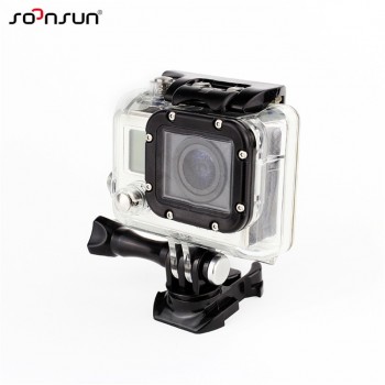 SOONSUN 360 Degree Rotate Quick Release Buckle Vertical Surface Basic Mount For GoPro Hero 7 6 5 4 3+ For Xiaomi Yi SJCAM Mount
