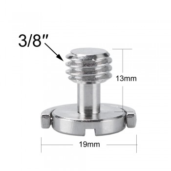 GAQOU 1/4 3/8 Male Female Thread Screw Mount Adapter Tripod Plate Screw EB Mount for Camera Flash Tripod Light Stand Metal