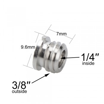 GAQOU 1/4 3/8 Male Female Thread Screw Mount Adapter Tripod Plate Screw EB Mount for Camera Flash Tripod Light Stand Metal