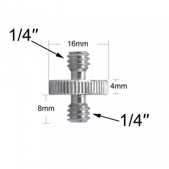 GAQOU 1/4 3/8 Male Female Thread Screw Mount Adapter Tripod Plate Screw EB Mount for Camera Flash Tripod Light Stand Metal
