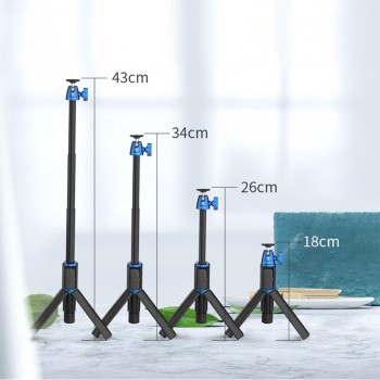 SIRUI TSH-01X Mobile Phone Tripod Selfie Stick Small Mini Desktop Camera Tripod Support Bluetooth Remote For iPhone Huawei GoPro