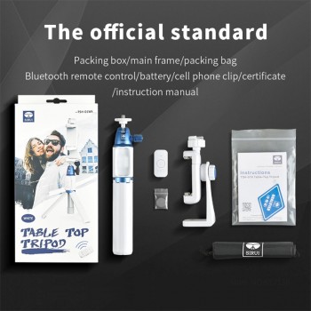 SIRUI TSH-01X Mobile Phone Tripod Selfie Stick Small Mini Desktop Camera Tripod Support Bluetooth Remote For iPhone Huawei GoPro