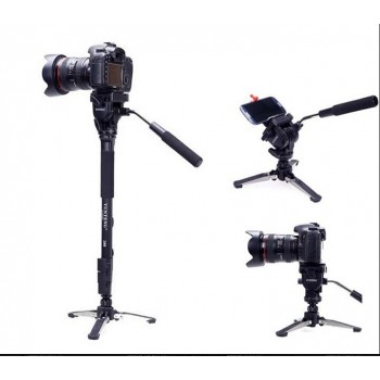 Yunteng 288 Monopod Unipod Holder Professional Photography tripod Phone clip camera