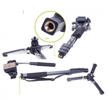 Yunteng 288 Monopod Unipod Holder Professional Photography tripod Phone clip camera
