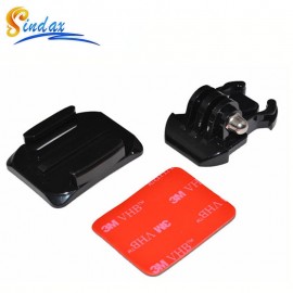 For Gopro Helmet Curved Surface and Mount 3M VHB Sticker Black For Xiaomi yi 4k Gopro hero 3+ 4 5 sj4000