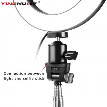 Photography Dimmable LED Selfie Ring Light Youtube Video Live 3500-5500k Photo Studio Light With Phone Holder USB Plug Tripod