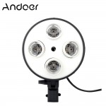 Andoer 4 in 1 E27 Base Socket Light Lamp Bulb Holder Adapter for Photo Video Studio Softbox + Photo Studio Foldable Softbox