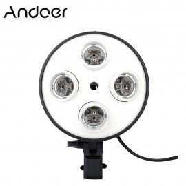 Andoer 4 in 1 E27 Base Socket Light Lamp Bulb Holder Adapter for Photo Video Studio Softbox + Photo Studio Foldable Softbox