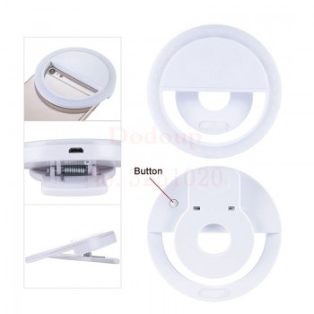 2018 new 36 LED Portable Rechargeable Photography Flash Light Up Selfie Luminous Lamp Phone Ring light Night video light