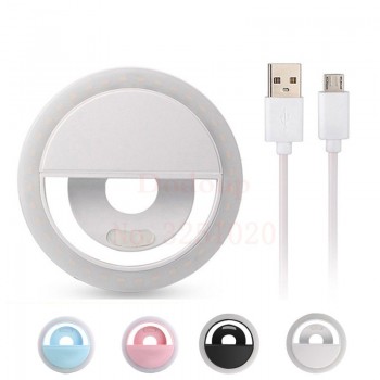 2018 new 36 LED Portable Rechargeable Photography Flash Light Up Selfie Luminous Lamp Phone Ring light Night video light