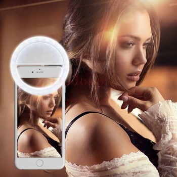 2018 new 36 LED Portable Rechargeable Photography Flash Light Up Selfie Luminous Lamp Phone Ring light Night video light