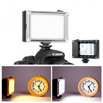 Ulanzi On Camera LED Video Light Photo Studio Vlog Continues Lighting for Zhiyun Smooth 4 DJI Osmo Pocket Canon DSLR Cameras