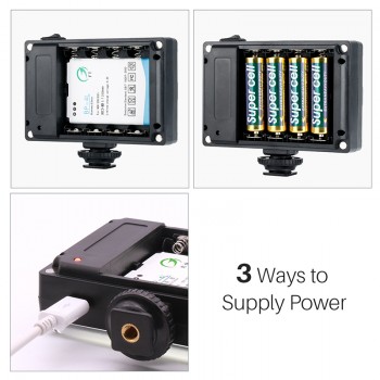 Ulanzi On Camera LED Video Light Photo Studio Vlog Continues Lighting for Zhiyun Smooth 4 DJI Osmo Pocket Canon DSLR Cameras