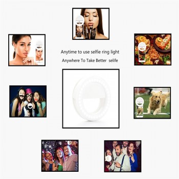 selfie light USB LED makeup video ringlight photographic lighting with lamps Charge photography ring phone for iPhone photo PC