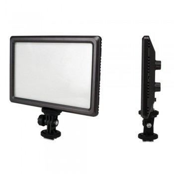 Top Deals Luxpad22 Pro Ultra Thin 112-LED 11W Video Light Pad for Canon Nikon DSLR Camera DV Camcorder