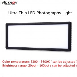 VILTROX L132T Photography LED Light Universal Ultra Thin 3300-5600K Photography LED Light for Canon Nikon Sony