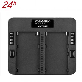 Yongnuo YN750C Dual Slot Speed Battery Charger For YongNuo NP-750 SONY NP-F570 NP-F770 NP-F970 NPF975 970