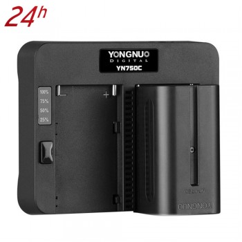 Yongnuo YN750C Dual Slot Speed Battery Charger For YongNuo NP-750 SONY NP-F570 NP-F770 NP-F970 NPF975 970