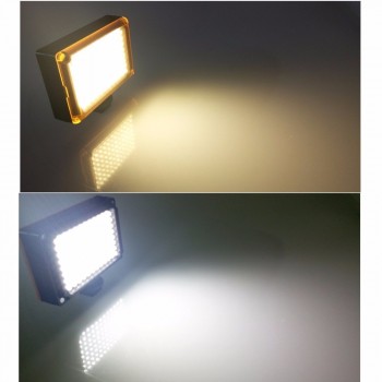 112 LED Dimmable Video Light Rechargable Panal Light (White amp; Warm Light) for DSLR Phone Camera Videolight Wedding Recording