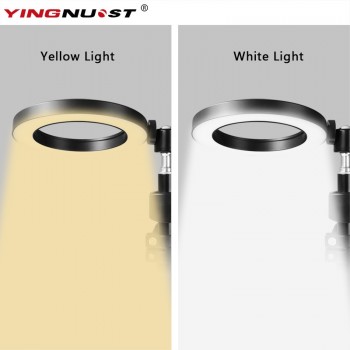 LED Ring Light 6 16cm 3200-5600K 64 LEDs Selfie Ring Lamp Photographic Lighting With Tripod Phone Holder USB Plug Photo Studio