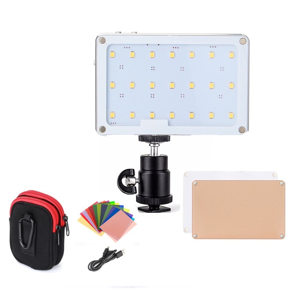SOKANI X21 LED On Camera Video Light Pocket Sized OLED Screen Build in 1600mAh Battery for Sony Nikon Canon VS Aputure AL-M9