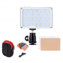 SOKANI X21 LED On Camera Video Light Pocket Sized OLED Screen Build in 1600mAh Battery for Sony Nikon Canon VS Aputure AL-M9