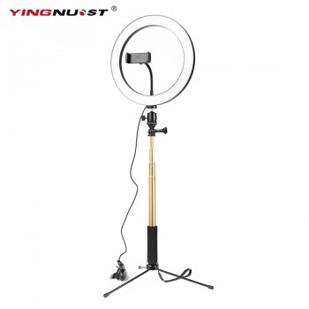 Dimmable LED Studio Camera Ring Light Photo Phone Video Light Lamp With Tripods Selfie Stick Ring Fill Light For Canon Nikon