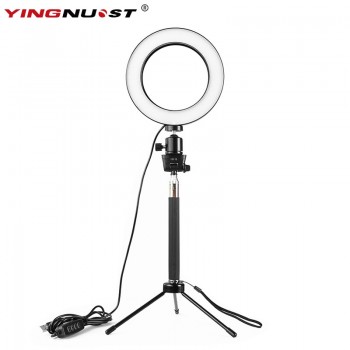 Dimmable LED Studio Camera Ring Light Photo Phone Video Light Lamp With Tripods Selfie Stick Ring Fill Light For Canon Nikon