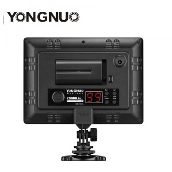 YONGNUO YN300 YN-300 Air LED Camera Video Light 3200K-5500K with NP-F550 Decoded Battery + Charger for Canon Nikon amp; Camcorder