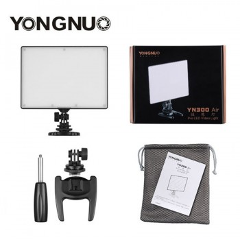 YONGNUO YN300 YN-300 Air LED Camera Video Light 3200K-5500K with NP-F550 Decoded Battery + Charger for Canon Nikon amp; Camcorder