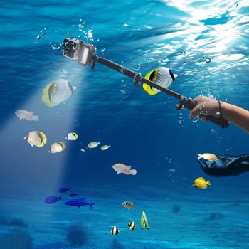 Ulanzi 30M Waterproof Underwater LED Video Light Super Bright Diving Fill Lamp Suitable for GOPRO SJCAM Action Camera