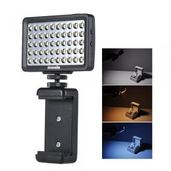Kalai CM-L50 Multi-Functional Mini LED Video Light for Cellphone Pad DSLR for GoPro Cameras